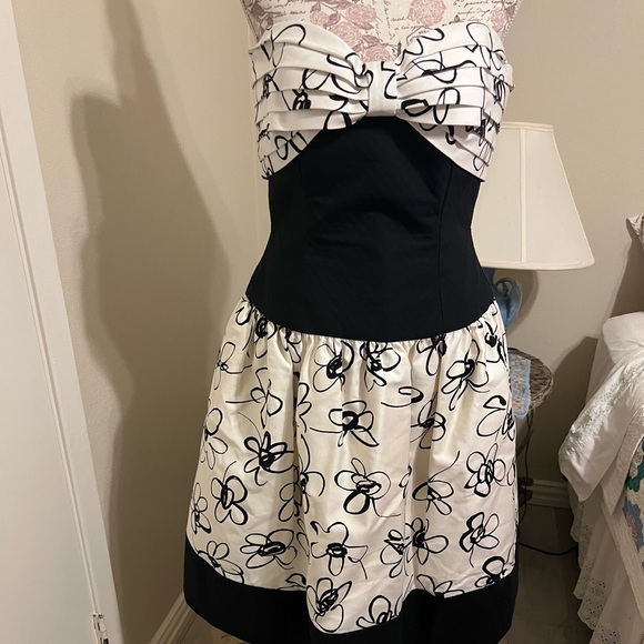 Nipon vintage 1980s black and white dress - Picture 1 of 7
